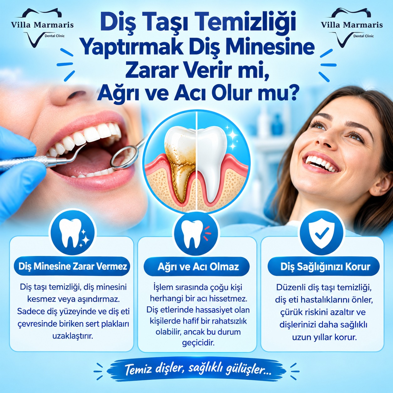 Diş taşı temizliği ve diş minesi